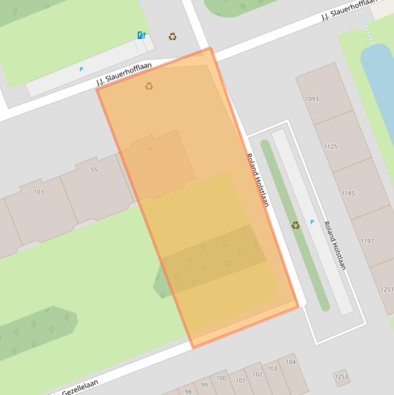 Kaart van postcodegebied 2624JV.