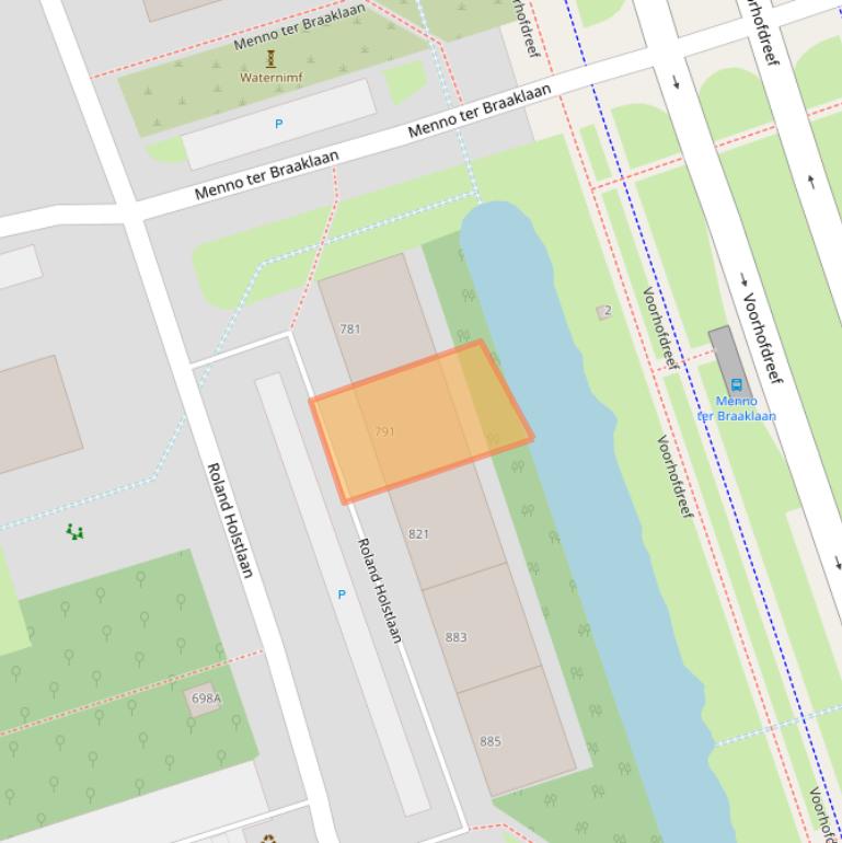 Kaart van postcodegebied 2624KB.