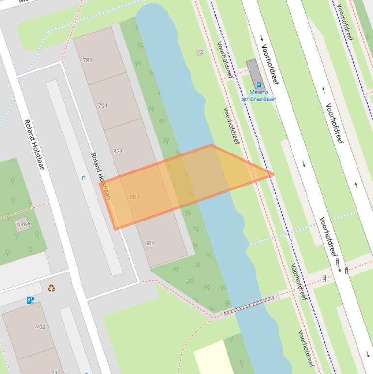 Kaart van postcodegebied 2624KD.