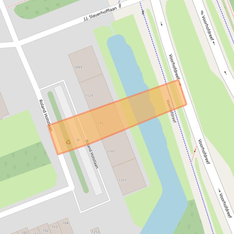 Kaart van postcodegebied 2624KP.