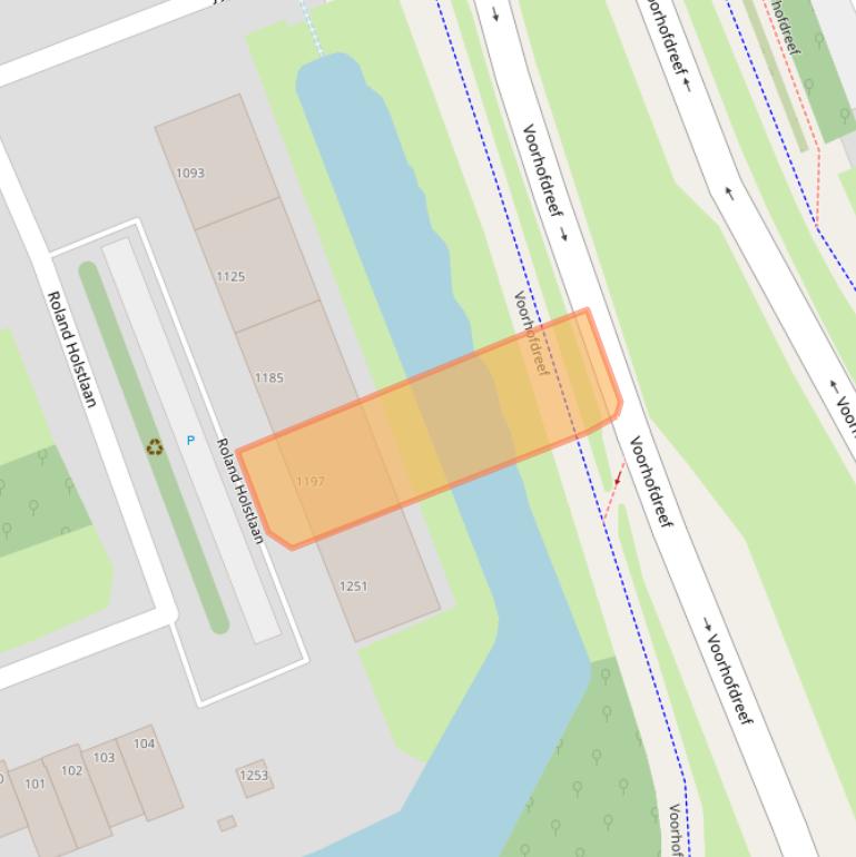 Kaart van postcodegebied 2624KR.