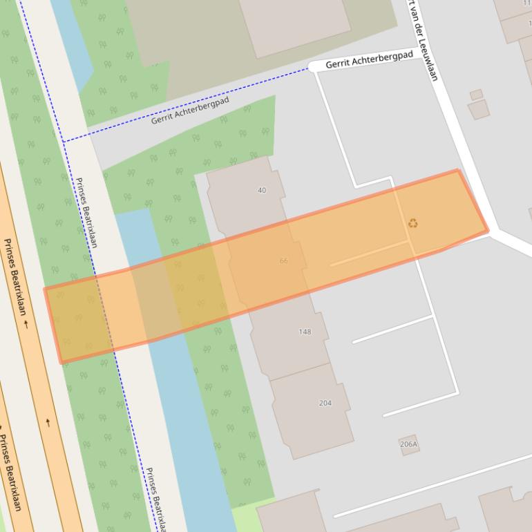 Kaart van postcodegebied 2624LE.