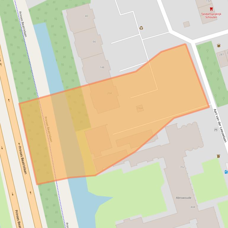 Kaart van postcodegebied 2624LH.