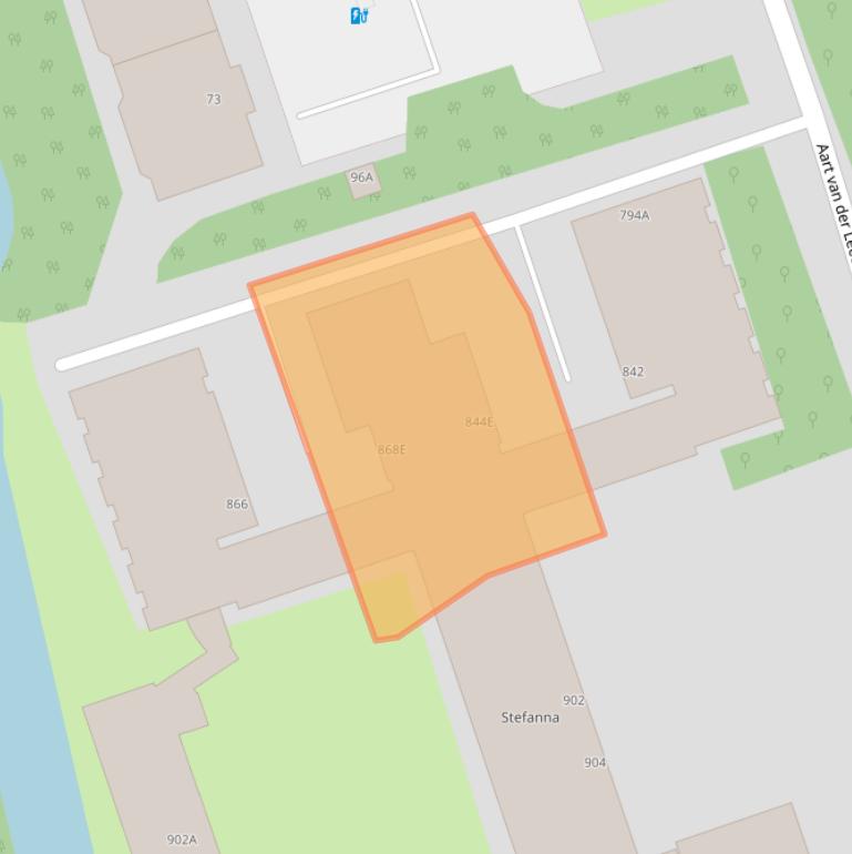 Kaart van postcodegebied 2624LT.