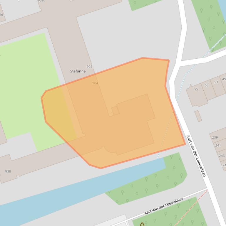 Kaart van postcodegebied 2624LW.