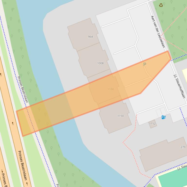 Kaart van postcodegebied 2624MB.