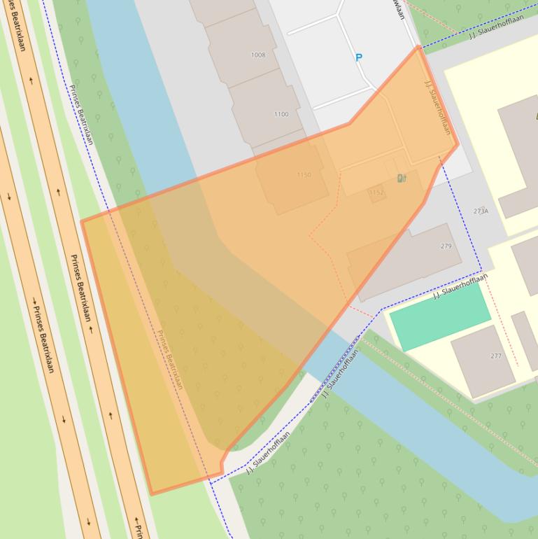 Kaart van postcodegebied 2624MC.