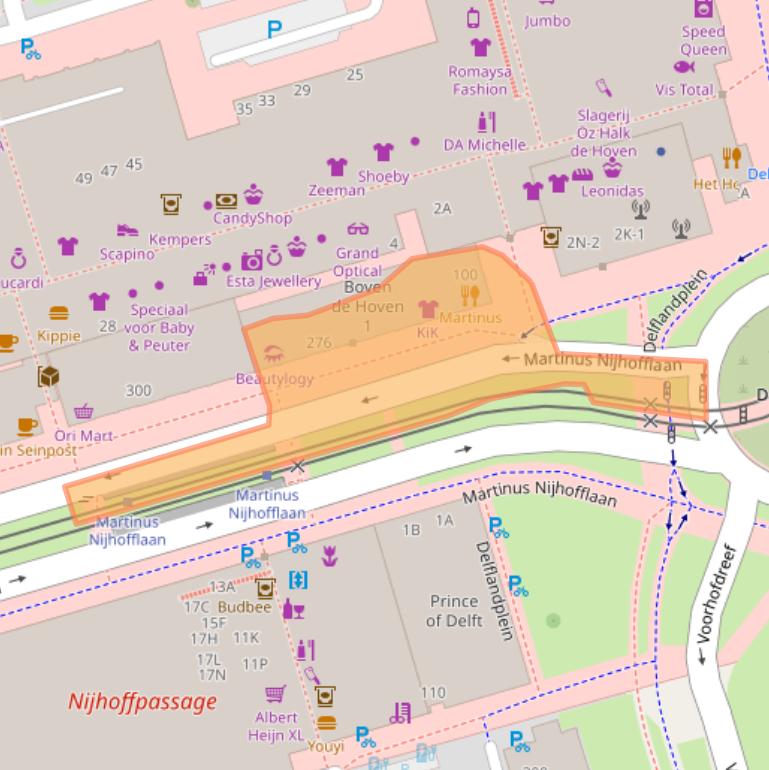 Kaart van postcodegebied 2624ME.