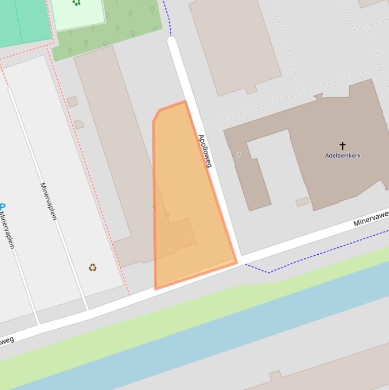 Kaart van postcodegebied 2624MZ.