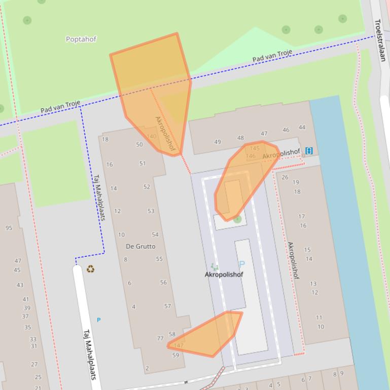 Kaart van postcodegebied 2624NL.