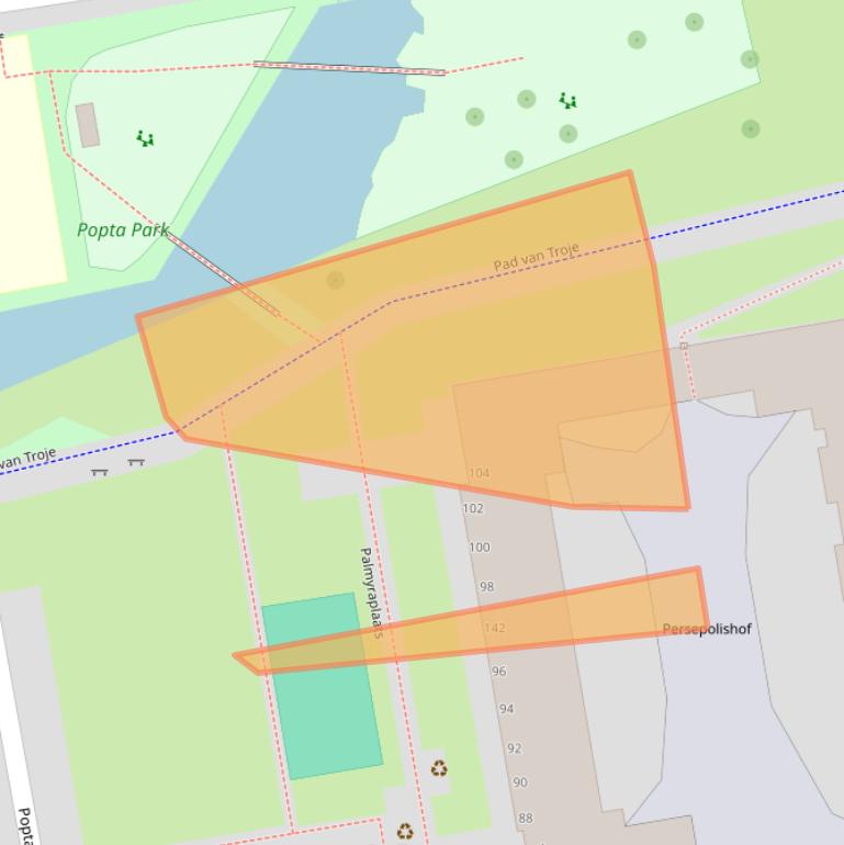 Kaart van postcodegebied 2624NP.