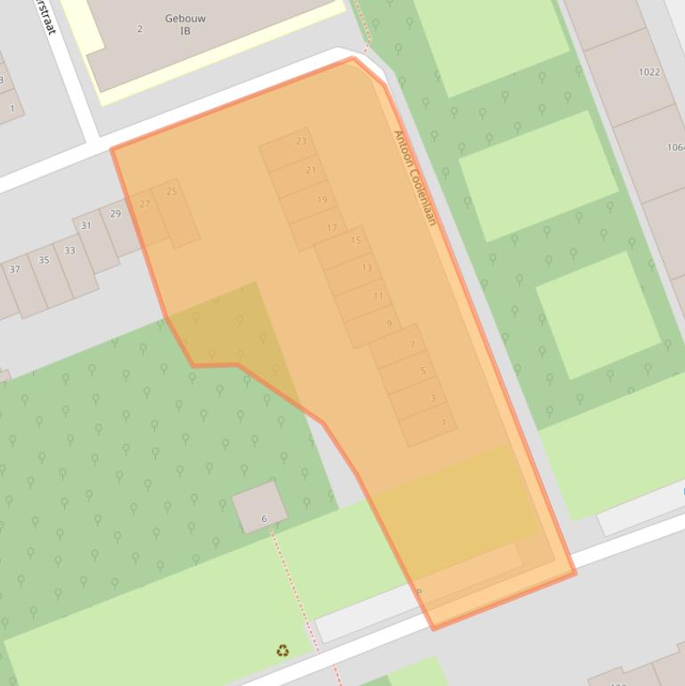 Kaart van postcodegebied 2624NV.