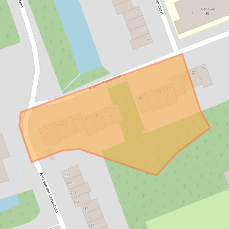 Kaart van postcodegebied 2624NW.