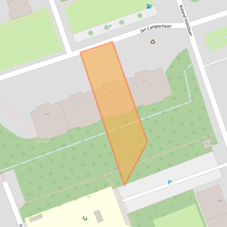 Kaart van postcodegebied 2624PA.