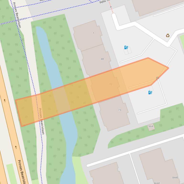 Kaart van postcodegebied 2624PH.