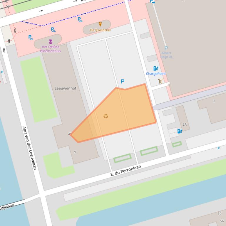 Kaart van postcodegebied 2624PN.