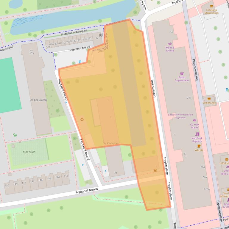 Kaart van postcodegebied 2624PV.