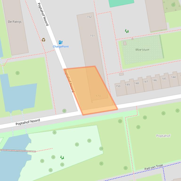 Kaart van postcodegebied 2624RG.