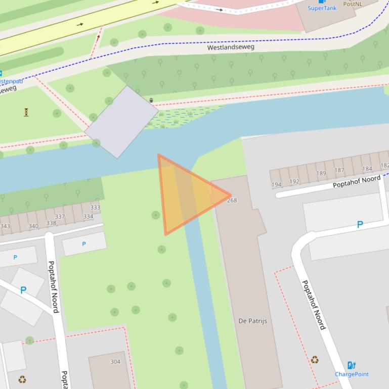 Kaart van postcodegebied 2624RL.