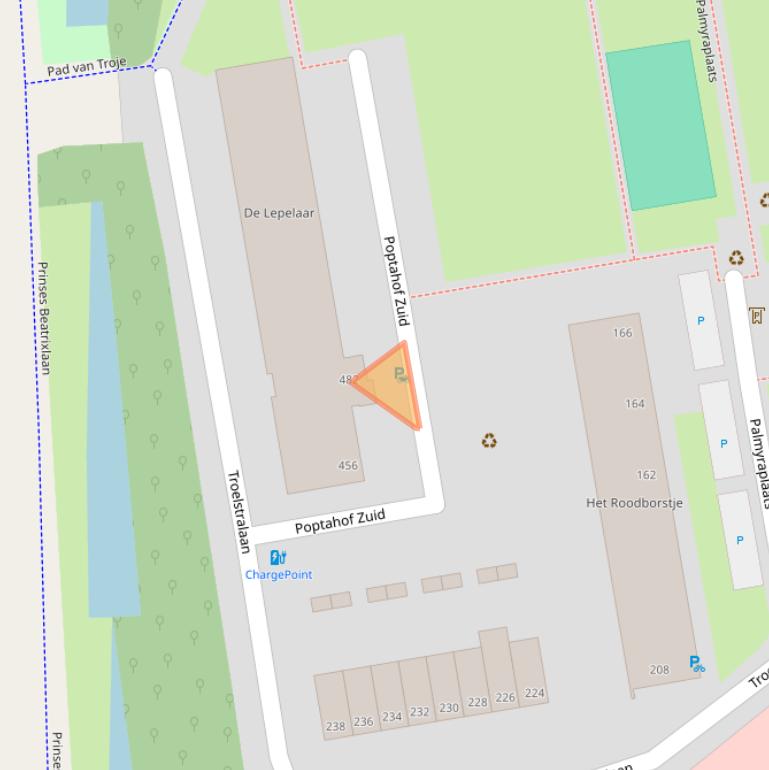 Kaart van postcodegebied 2624SC.