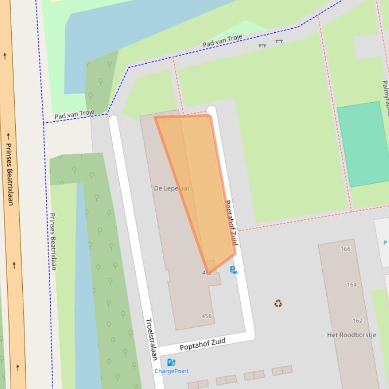 Kaart van postcodegebied 2624SE.