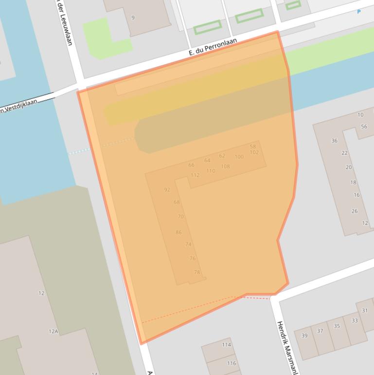 Kaart van postcodegebied 2624TL.