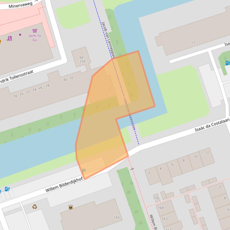 Kaart van postcodegebied 2624TN.