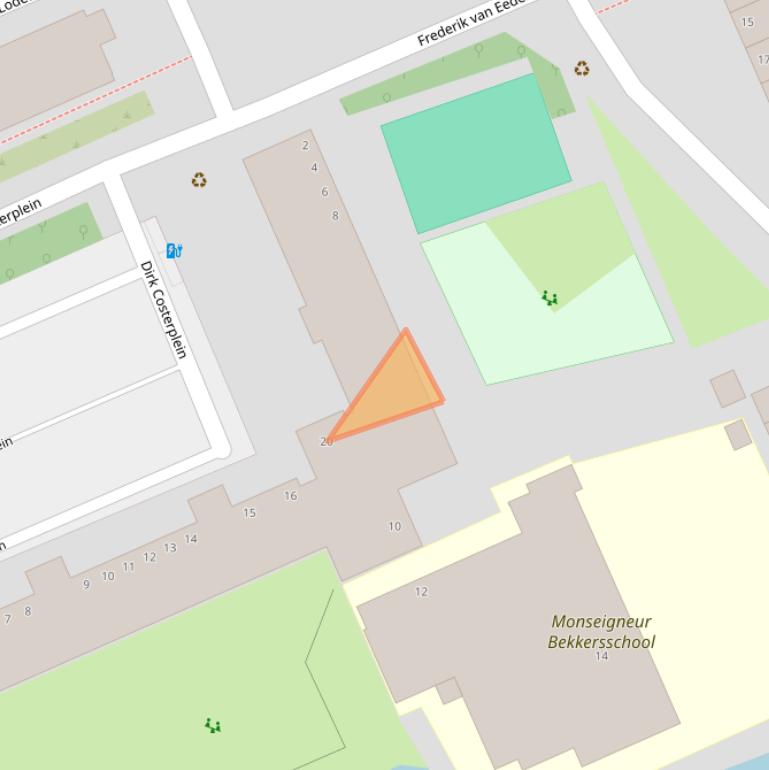 Kaart van postcodegebied 2624TR.