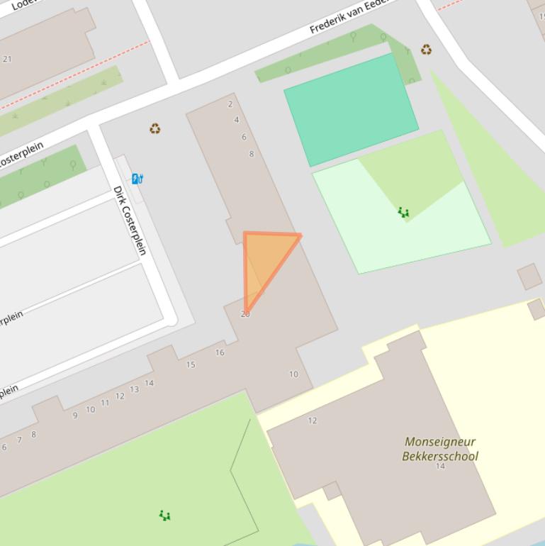 Kaart van postcodegebied 2624TS.