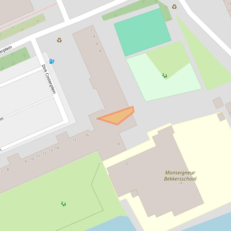 Kaart van postcodegebied 2624TT.