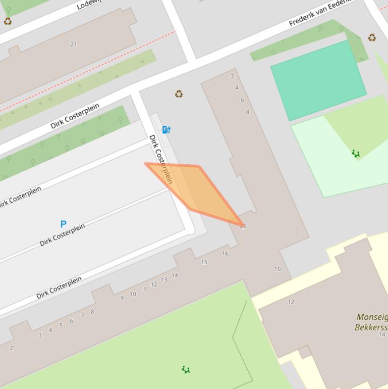 Kaart van postcodegebied 2624TW.