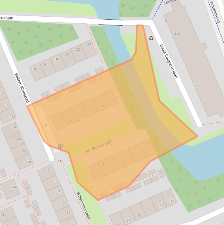 Kaart van postcodegebied 2624VL.