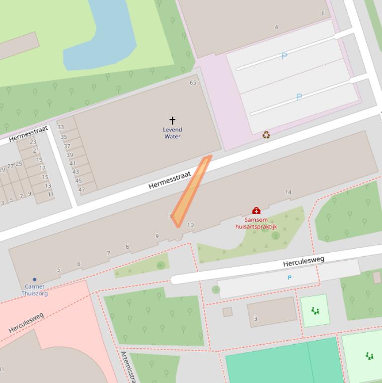 Kaart van postcodegebied 2624VN.