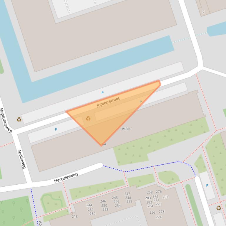 Kaart van postcodegebied 2624VT.