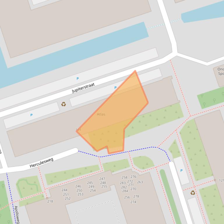 Kaart van postcodegebied 2624VV.