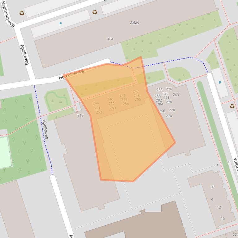 Kaart van postcodegebied 2624WB.