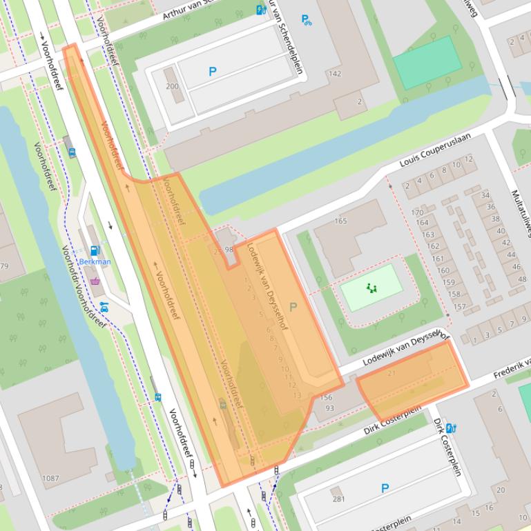 Kaart van postcodegebied 2624WE.