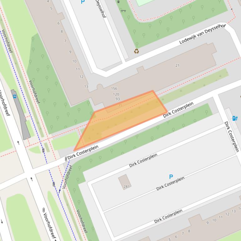 Kaart van postcodegebied 2624WG.