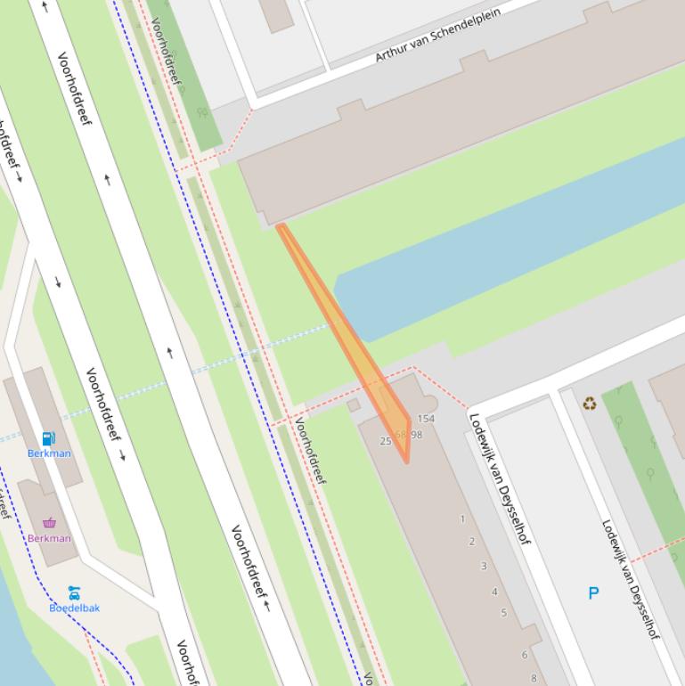 Kaart van postcodegebied 2624WH.