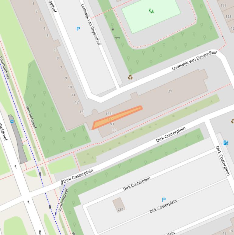 Kaart van postcodegebied 2624WL.