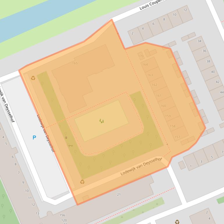 Kaart van postcodegebied 2624WP.