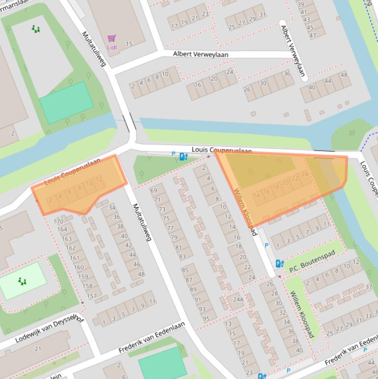 Kaart van postcodegebied 2624WT.