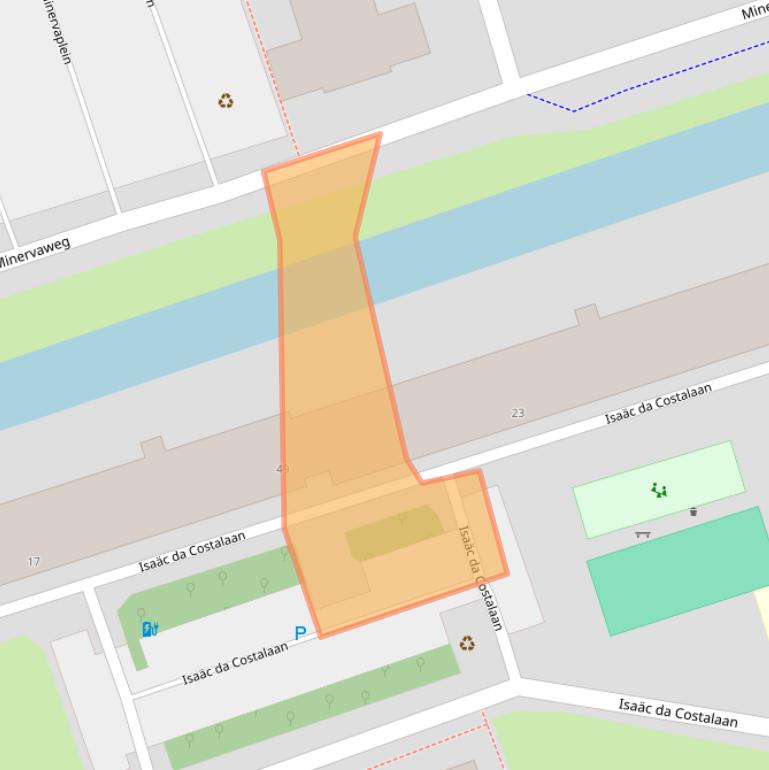 Kaart van postcodegebied 2624XV.