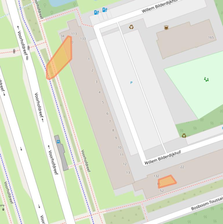 Kaart van postcodegebied 2624ZH.