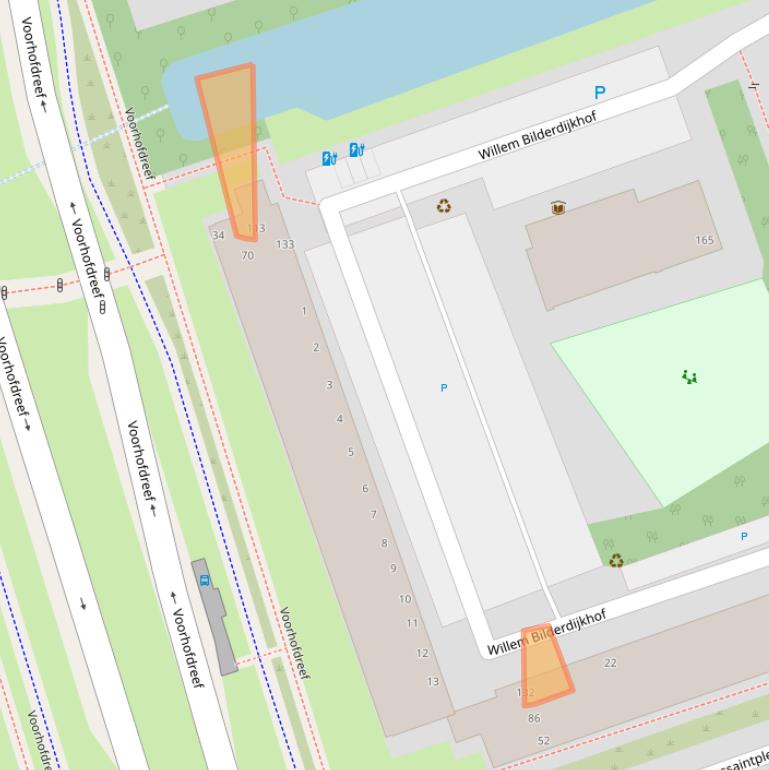 Kaart van postcodegebied 2624ZK.