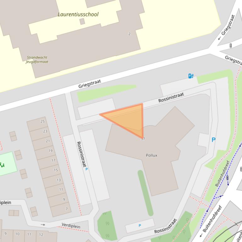 Kaart van postcodegebied 2625AG.