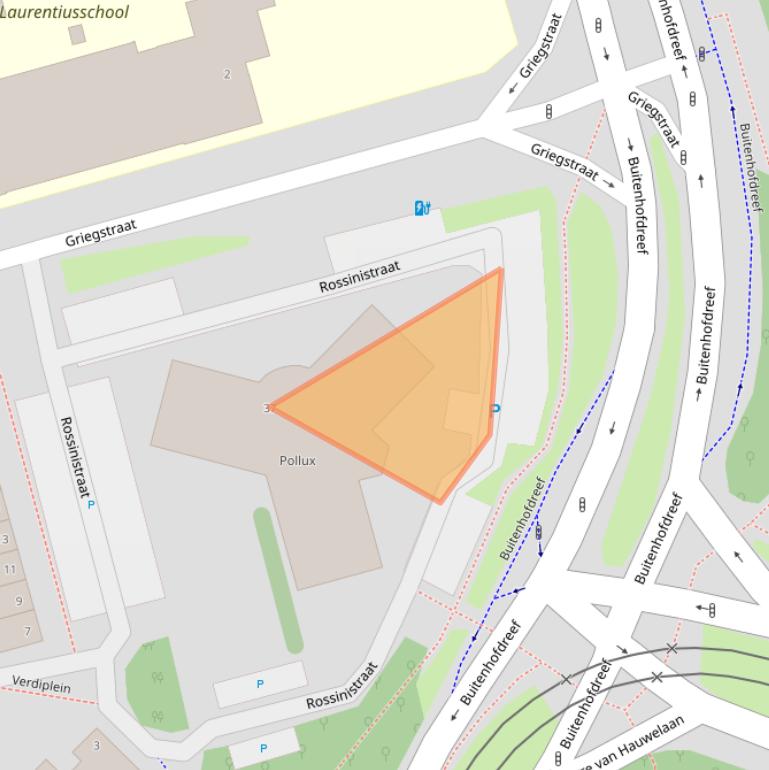 Kaart van postcodegebied 2625AJ.