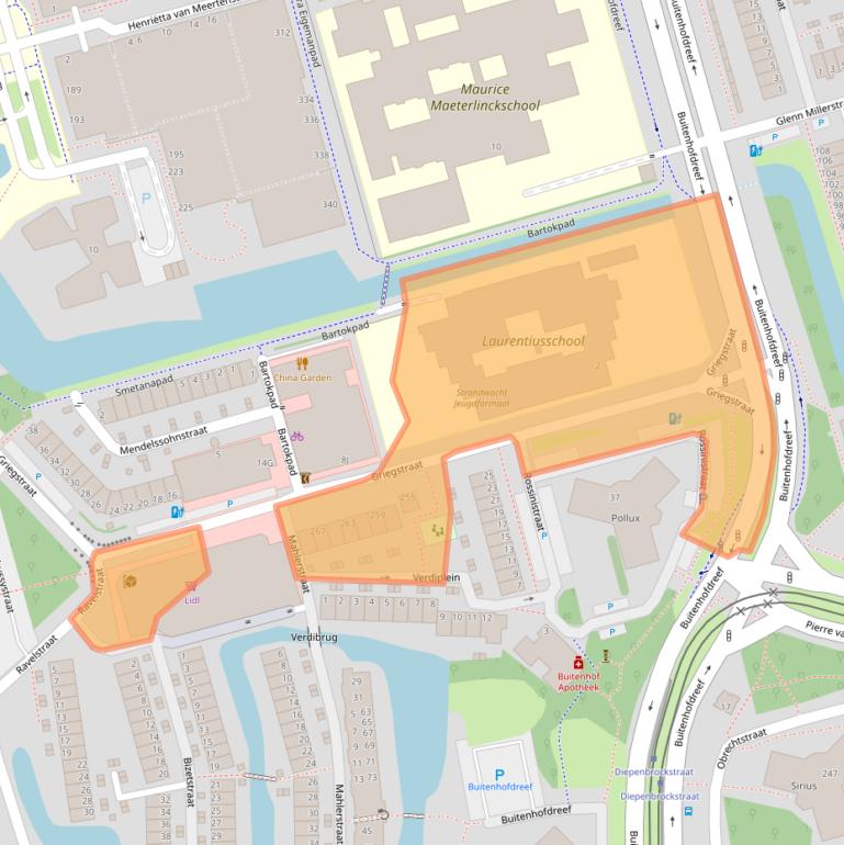 Kaart van postcodegebied 2625AN.