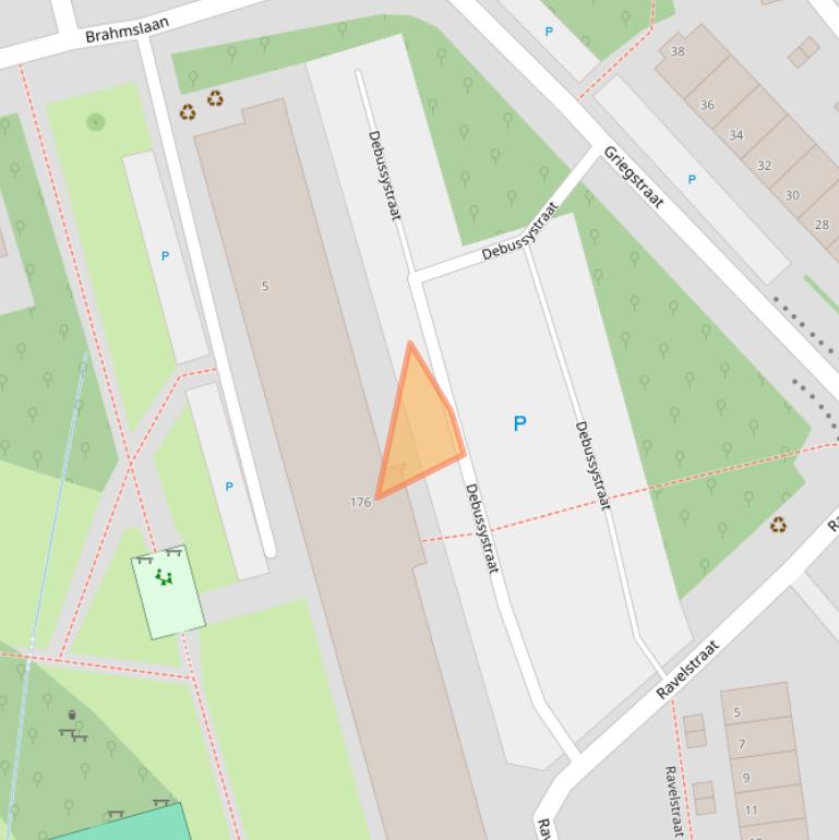 Kaart van postcodegebied 2625BC.