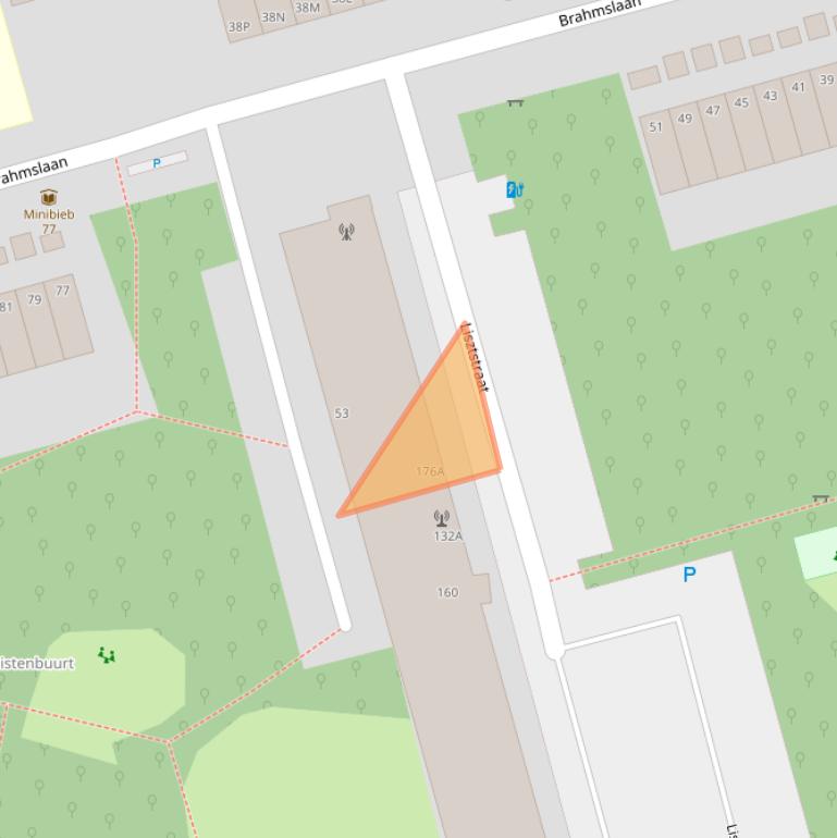 Kaart van postcodegebied 2625BR.